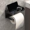 Toilet Paper Holder Tissues Storage Rack Bathroom Kitchen Wall Roll Paper Phone Storage Rack Wall Mounted Paper Roll Holder