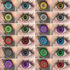 Colored Contact Lenses Anime Eyes Various Styles Cosplay Character Makeup Contact Lenses Halloween Trickster Cosplay Glasses Lenses 1 Pair