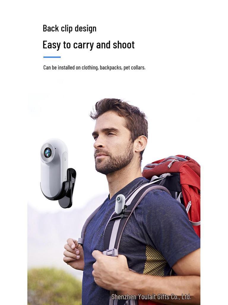 Спортивная мини-камера 1080P: Портативная уличная экшн-камера для велоспорта и домашних животных