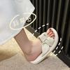 2025 Summer New Soft-soled Slippers for Women's Summer Wear Non-slip and Versatile Casual Pregnant Women One-word Cool Slippers