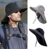 50+ UPF Sun Protection Hat Hiking Men Bucket Hats Adjustable Wide Brim Sun Hat  with Neck Cover