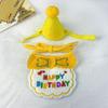 Pet Supplies Birthday Hat Decoration Bibs Cat Bibs Atmosphere Accessories Letter Embroidery Clothing