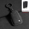 Suede Car Flip Key Case Cover for VW Volkswagen Key Sleeves Langyi Sagitar Jetta Weiling Bora Tiguan Protector Key Fob Keychain
