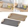 Serving Tray Storage Organizer Perfume Makeup Display Countertop Vanity Tray Dish for Bedroom Hotel Dinner Breakfast Dessert