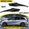 2pcs Car Front Windshield Wiper Cowl Cover 53866-08020 53867-08020 for Toyota For Sienna 2011-2020 Front Windshield Deflector