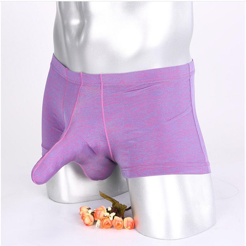Mens Sexy Bulge Pouch Underpants Elephant Nose Boxer Briefs Underwear Trunks
