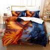 Fire Phoenix 3D Digital Printing Three-Piece Set Bedding Pillowcase Quilt Cover