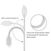 Câble USB - Compatible iPhone - Lot de 3 - 1M - Nylon Argenté - Connecteur USB