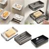 Aluminum Alloy Soap Holder Bathroom Soap Dish With Drain Water Wall Soap Dish Bathroom Accessories