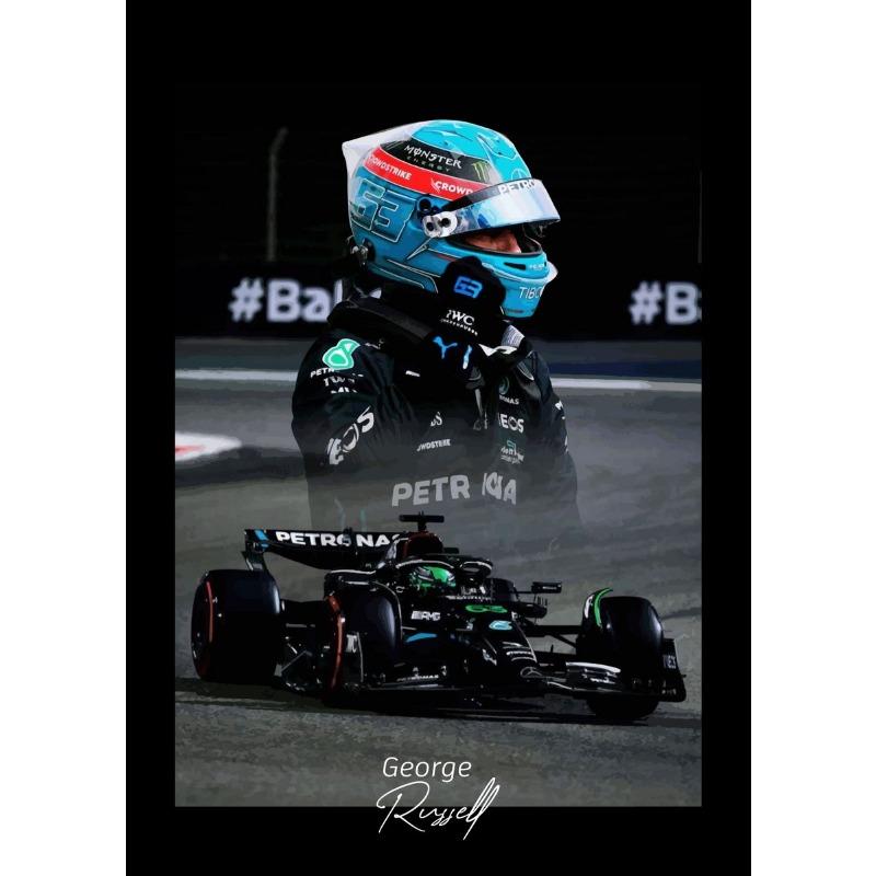 F1 Racer Collectible Series Poster Print Canvas Art Pictures Home for Living Room and Bedroom Wall Decor Frameless Painting