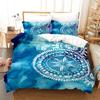 Bohemian Mandala Purple Duvet Cover Set Single Twin Double Queen King Cal King Size Bed Linen Set