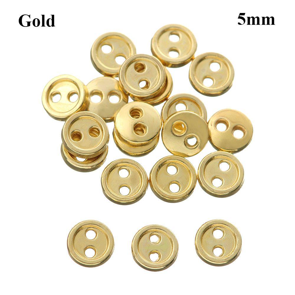 Two Holes Accessories Mini Metal Buttons Clothing Sewing Craft DIY Doll Clothes Dolls Strap Buckles