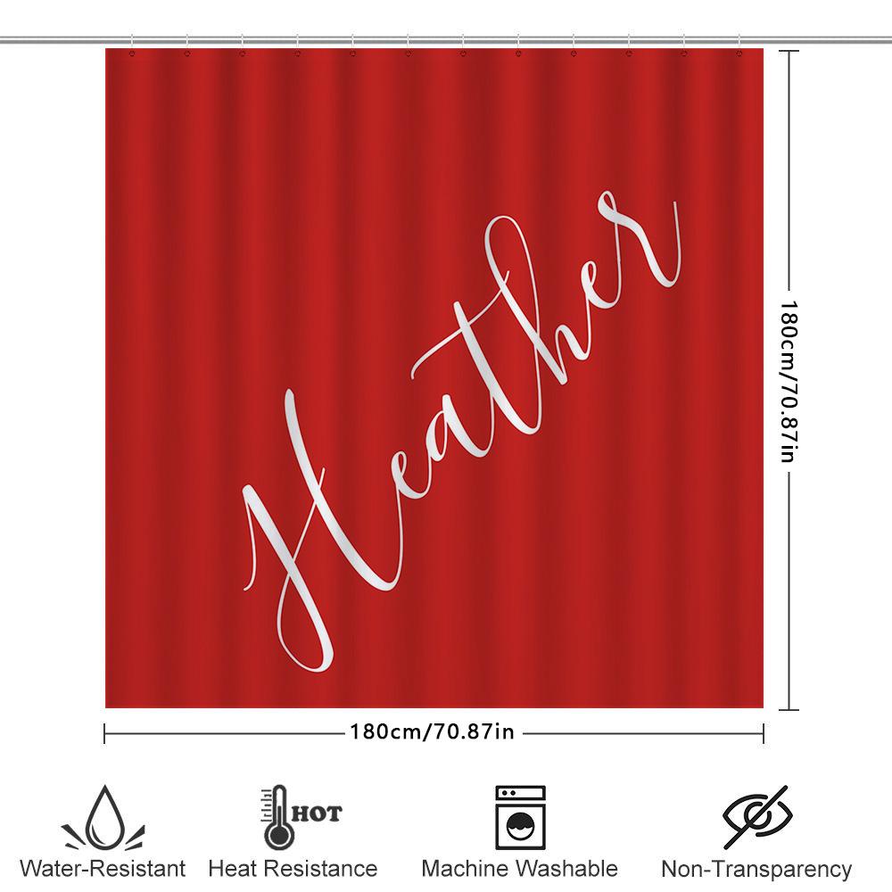 Уникальная акварельная шторка для душа с цветочным узором, розово-желто-красно-бело-черный дизайн, ткань, водонепроницаемая f