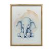Dream of an Elephant Under the Moon Dream of an Elephant Under the Moon, 70X100 Cm, Light Oak Wooden Frame, Matte Paper 230 Gsm