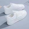 Fashion 2024 Women's Vulcanize Shoes Lace-up White Sneakers Fashion Running Comfortable Casual  Female