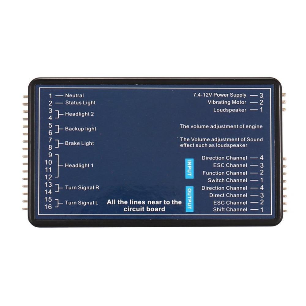 GT POWER Система освещения и голосовой вибрации для 1/14 Радиоуправляемых грузовиков Tamiya Тягач