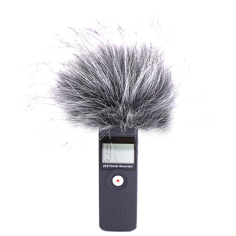 Furry Windscreen Muff Cover Foam Microphone Windproof Cover For Zoom H1 H1N