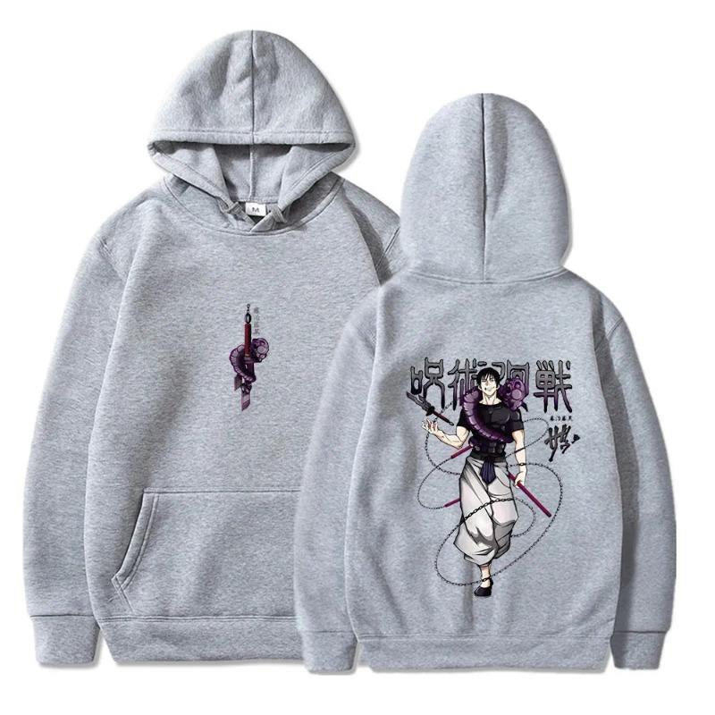 Jujutsu Kaisen Anime Hoodies Women Fushiguro Toji Print Hooded Sweatshirts Hip Hop Streetwear Gothic Pullover Hoodies & Sweatshirts Unisex