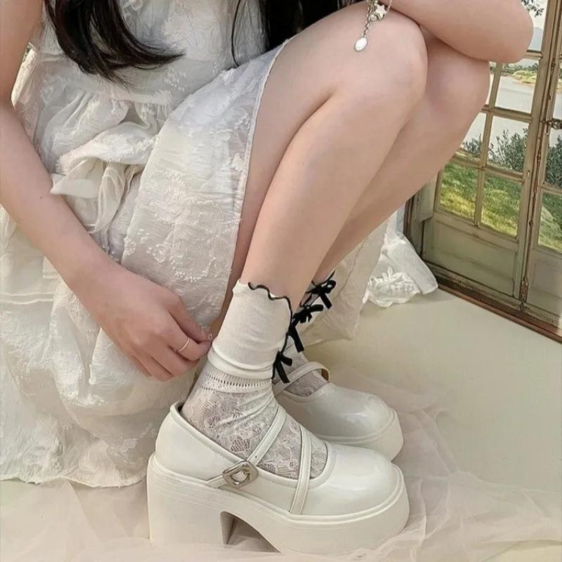 2024 Brand Shoes for Women Mary Janes Women's High Heels Fashion Buckle Strap Dress Pumps Women New Round Toe Solid Heels Women