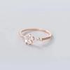 Korean Lucky Grass Flower Fashion Personalized Five Leaf Ring