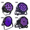 D2 LED Stage Par Lights Violet Stage Light DJ Disco UV Black Light Par Light Sound Activated Remote DMX Control Christmas Party