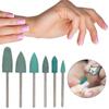 6pcs Nail Drill Bit Nail Art Drill Manicure Grinding Head Nail Polishing Bits Accessory