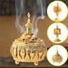 Incense Burner For Home Yoga Spa Aromatherapy Ornaments Metal Incense Burner Spiritual Decor Retro Style