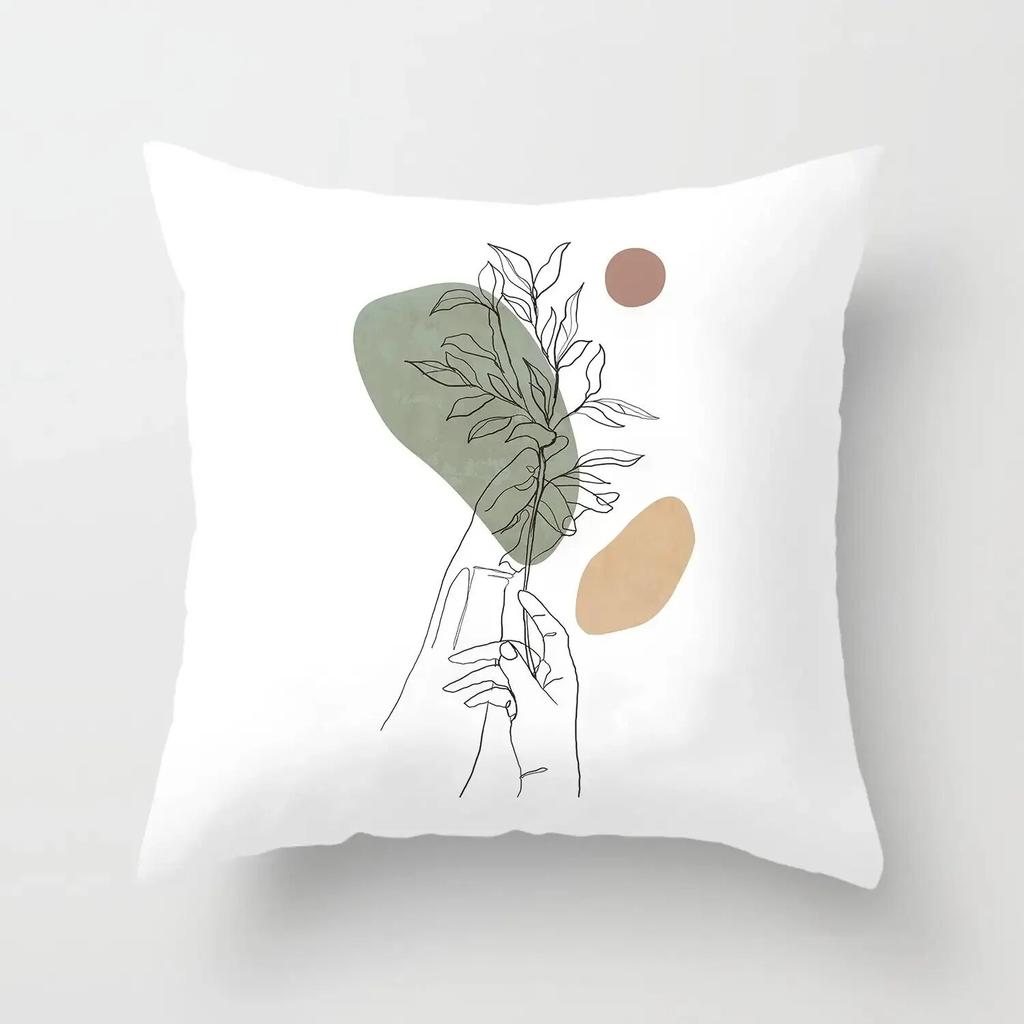 Bohemian Home Decor Pillow Case Abstract Simple Geometric Print Throw Pillow Case Bedroom Room Living Room Sofa Cushion Cover