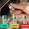 4pcs/Lot Tire Pressure Monitor Pressure Gauge Cap Sensor Indicator Alert Monitoring Tools Kit