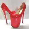 2025 Shallow Mouth Women's Shoes 22cm Thin Heels Sissy Pumps Metal High-Heeled Steel Pipe Dance Plus Size Stilettos
