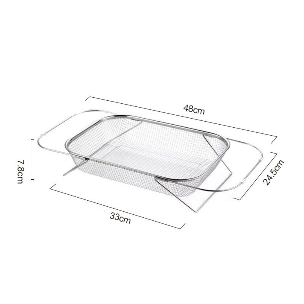 Stainless Steel Expandable Sink Colander Fine Mesh Sink Strainer Sink Drainer Basket Vegetables