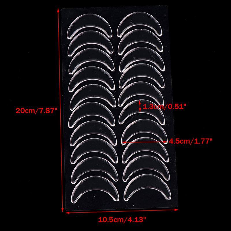 10 Pairs Reusable Waterproof Silicone Anti-Wrinkle Eye Pads Patches Stickers