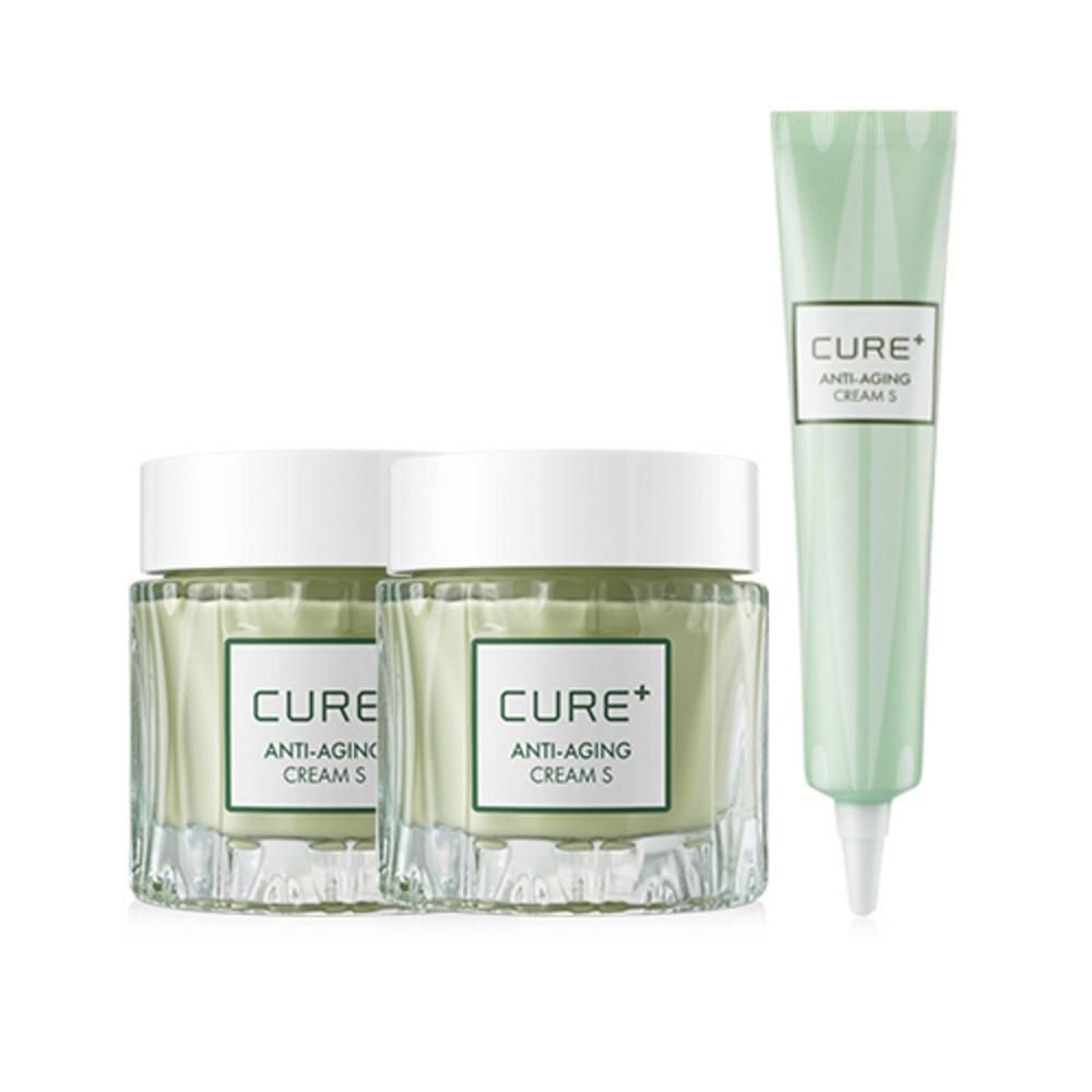 Kim Jeong-moon Aloe Lassence Roe Cure Anti-Aging Cream S 50g X 2p + Anti-Aging Cream S 30g Set, 1 Set