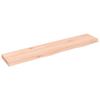 VidaXL Wall Shelf 100x20x4 Cm Solid Untreated Oak Wood 363558