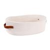 Cotton Rope Woven Basket Storage Basket Simple Toilet Basket with Handles for