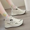 Sneakers Women's 2025 Summer New Platform Dad Shoes Women's Mesh White Shoes Versatile Student Height-increasing Running Shoes