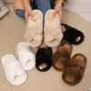 Women's Fur Slippers for Autumn and Winter Non Slip Outdoor Wear Indoor Home Slippers