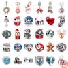 New Fashion 925 Sterling Silver Plated Christmas  Dangle Charm Bead Pandent Fit Original Pandora Bracelet DIY Women Jewelry