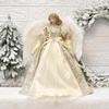Christmas Doll Standing Treetop Figurine Angel In Gown Home Table Decoration Room Decor Statue Home Accessories Desk Decor