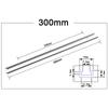 1 Pc T-Slot Track 300-600mm Aluminium Alloy For Woodworking
