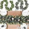 Real Touch Artificial Pine Garland 2M Winter Pine Garland Faux Greenery Garland  Fireplaces