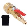 Brass Winterize Blowout Adapter 1 4in Male Quick Connector 3 4in Male GHT Thread Garden Irrigation Joints for RV Yachts