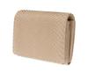 Bifold Wallet Gray Python Sand Beige [Genten]