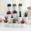 Fake Plants Artificial Succulent Bonsai Desk Decoration Mini Succulent Potted Home