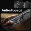 For ZTE Nubia Focus/Blade A75 5G Case with Slide Camera Lid PC+TPU Kickstand Phone Cover