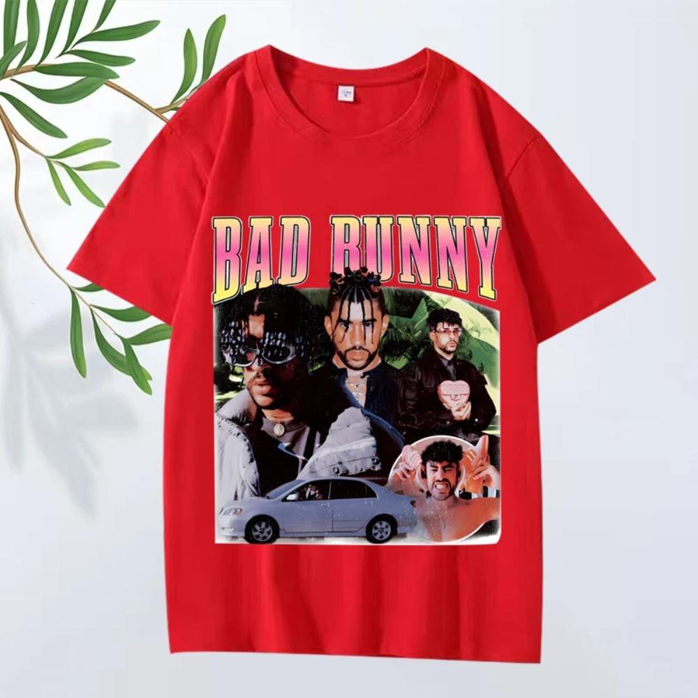 Bad Bunny Classic T Shirt 2025 New Men ’s Women Oversized 100% Streetwear Short Sleeve Summer Print Graphics Unisex Tops