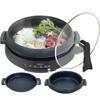 YAMAZEN Electric Pot, Grill Pot, 2WAY, Living Alone, Living with Two People (deep Pot/corrugated Plate), Pot Diameter 26cm, Depth 6cm, For 2 To 3 Peop