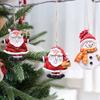 Resin Santa Claus Snowman Pendant Retro Hanging Ornament  Door Display