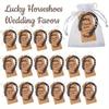 10/20PCS Lucky Horseshoes Wedding Favors Rustic Craft Horseshoe Gifts with Thank Tags and Gift Bags for Birthday Baby Shower