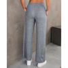 Women's High-waist Lace-up Loose Straight Trousers